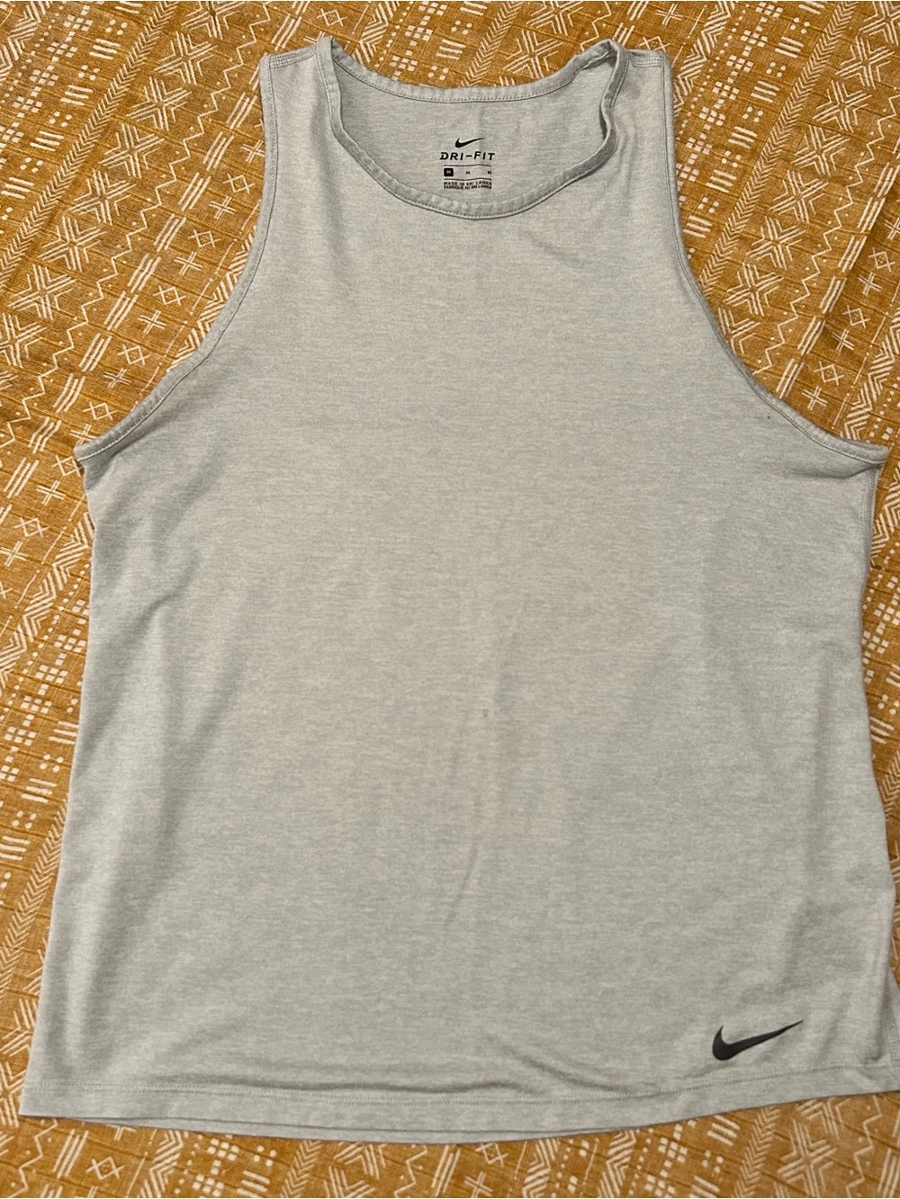 Nike Light Gray Dri-FIT Men's Athletic Tank